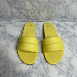 Beek Sugarbird Leather Slide Sandal Size 7